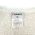 CHANEL VINTAGE MIX TWEED HALF SLEEVE KNIT JACKET WHITE POLYESTER 40 99P RTW 90296576