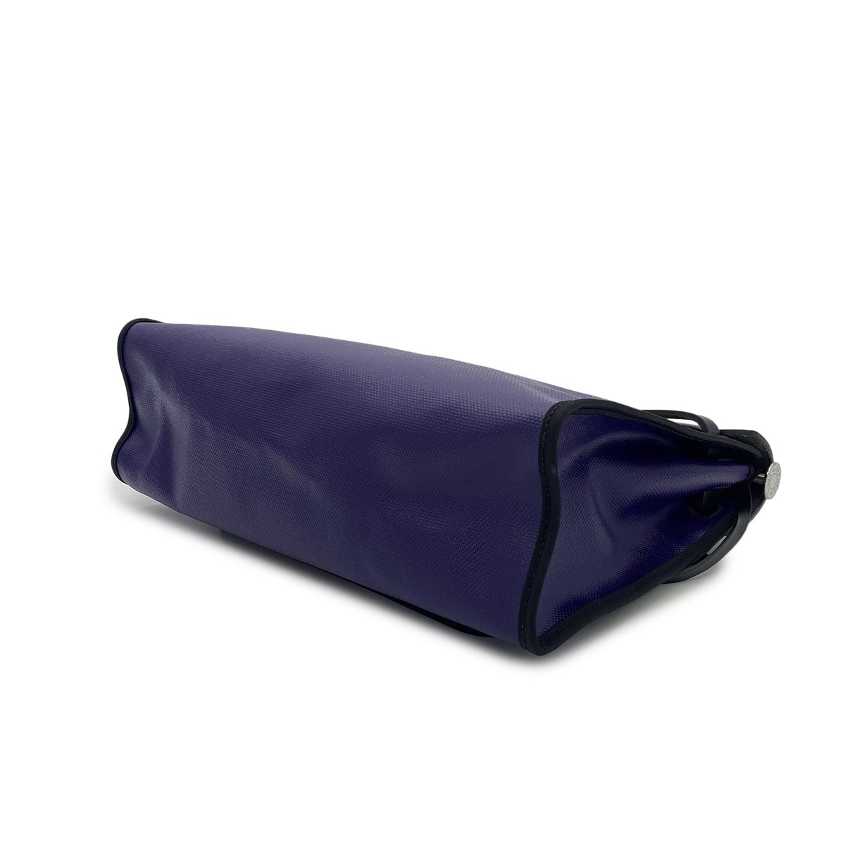 HERMES HER BAG ZIP PM 31 BLEU ENCRE BLACK TOILE H BERLINE VACHE HUNTER HAND SHOULDER BAG C 90296673