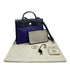 HERMES HER BAG ZIP PM 31 BLEU ENCRE BLACK TOILE H BERLINE VACHE HUNTER HAND SHOULDER BAG C 90296673 - PURPOSE