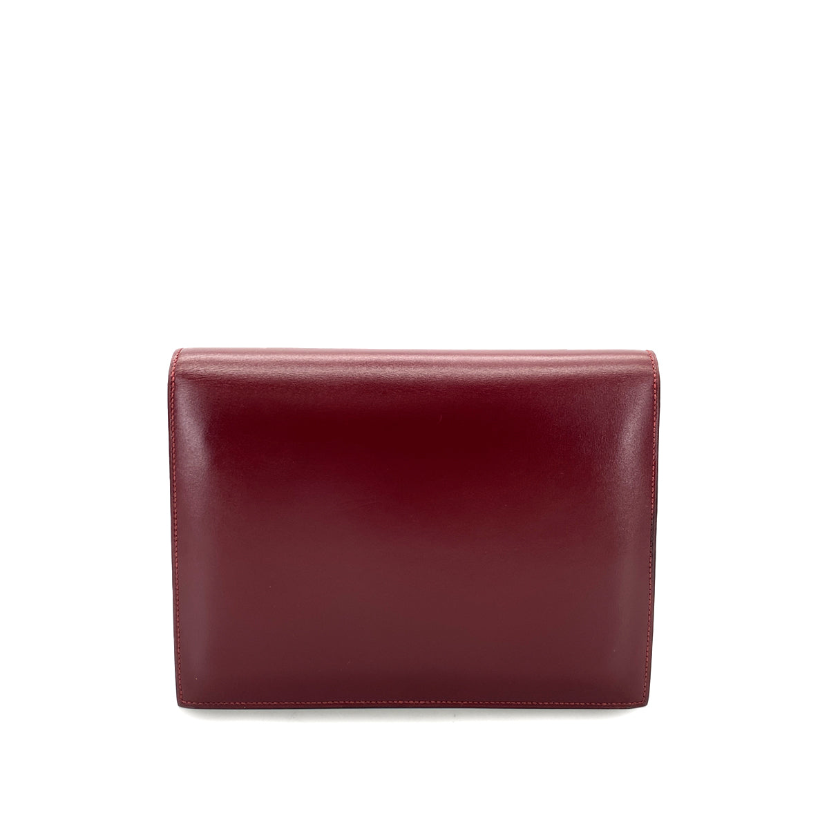 HERMES FACO ROUGE H BOX CALF CLUTCH BAG 〇O 90296685