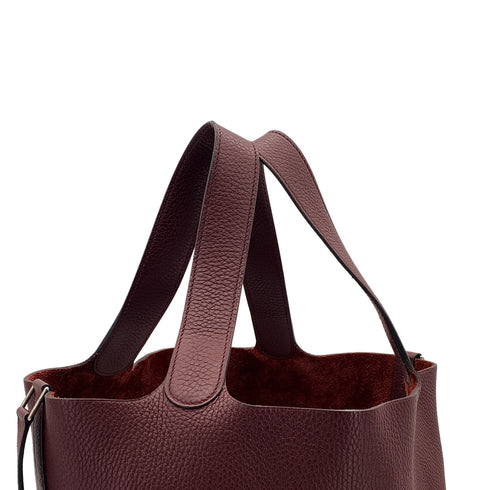 HERMES PICOTIN LOCK GM BORDEAUX TAURILLON CLEMENCE HAND BAG A SHW 90296730 - PURPOSE