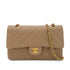 CHANEL VINTAGE CLASSIC FLAP MEDIUM CHAIN SHOULDER BAG BEIGE LAMB SKIN 90296731 - PURPOSE