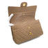 CHANEL VINTAGE CLASSIC FLAP MEDIUM CHAIN SHOULDER BAG BEIGE LAMB SKIN 90296731 - PURPOSE