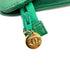CHANEL VINTAGE BIG COCO CLEAR CLUTCH BAG POUCH GREEN VINYL LAMB SKIN 90296732 - PURPOSE