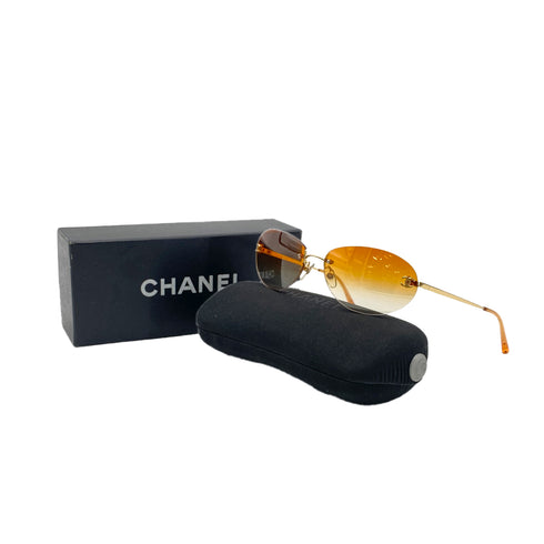 CHANEL SUNGLASSES COCOMARK ORANGE GOLD EYEWEAR 90296734 - PURPOSE