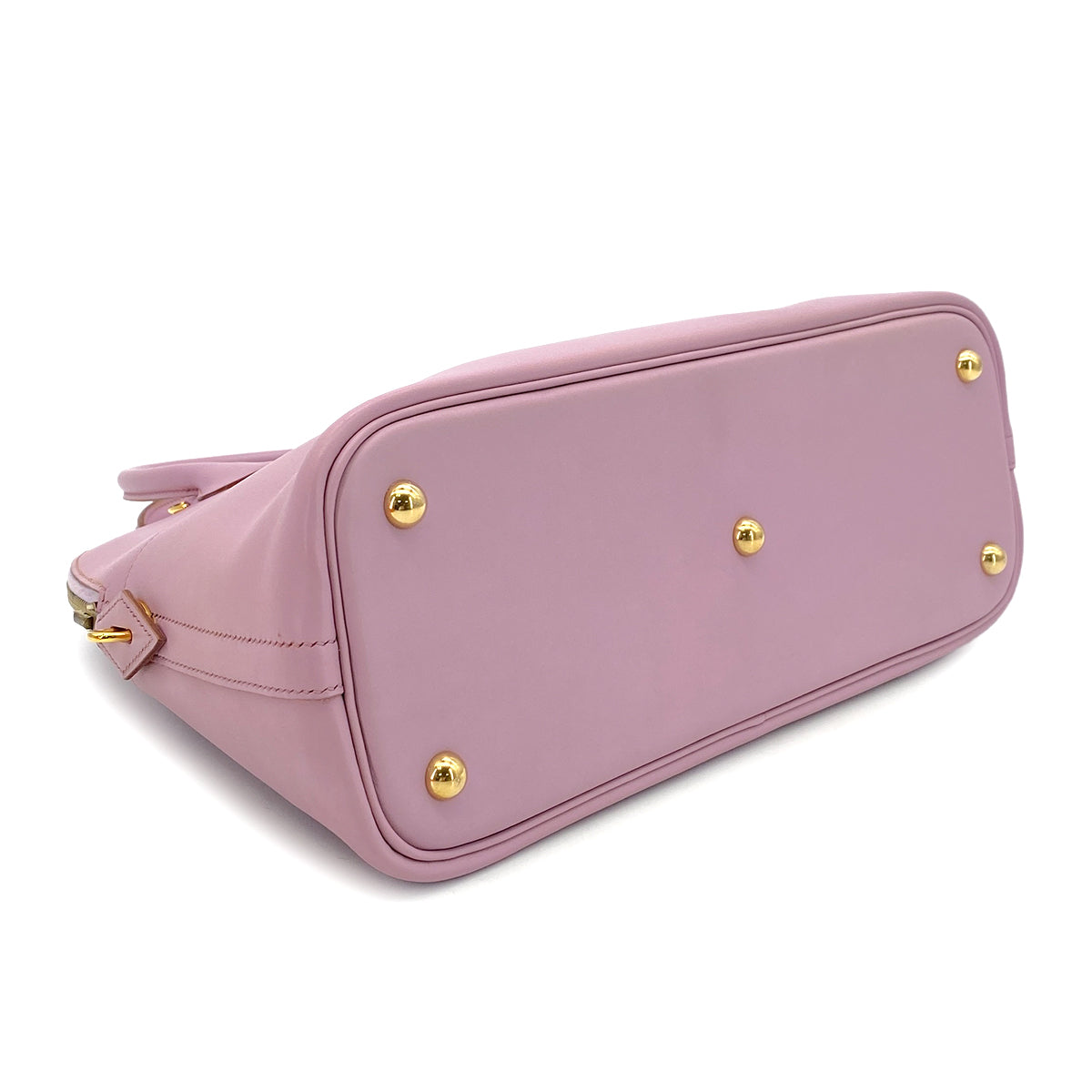 HERMES BOLIDE 31 MAUVE VEAU TADELAKT HAND SHOULDER BAG □E GHW 90297256
