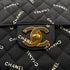 CHANEL VINTAGE MAXI MATELASSE 34 LOGO CHAIN SHOULDER BAG BLACK CANVAS 90297258 - PURPOSE