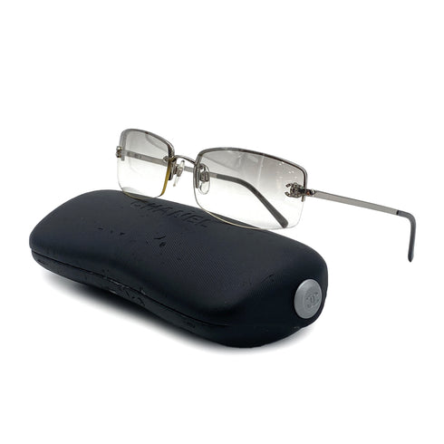CHANEL SUNGLASSES COCOMARK RHINESTONE CLEAR SILVER EYEWEAR 90297260 - PURPOSE