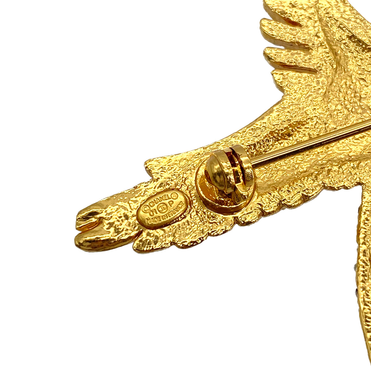CHANEL EAGLE COCOMARK BROOCH RHINESTONE ACCESSORY 01P 90297262