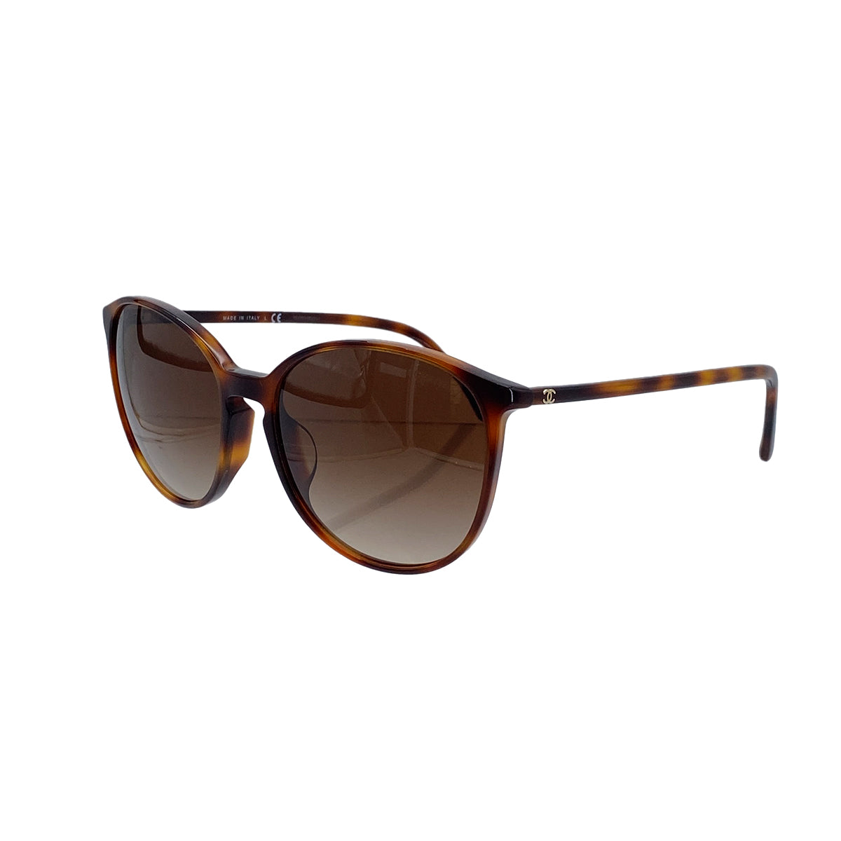 CHANEL SUNGLASSES COCOMARK TORTOISESHELL BROWN EYEWEAR 90297263