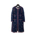 CHANEL COLLARLESS JACKET NAVY TWEED COTTON 44 P41 RTW 90297266
