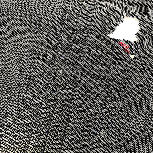 CHANEL COLLARLESS JACKET NAVY TWEED COTTON 44 P41 RTW 90297266