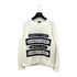 CHANEL GABRIELLE LONG SLEEVE SWEATSHIRT WHITE COTTON 40 P57 RTW 90297269