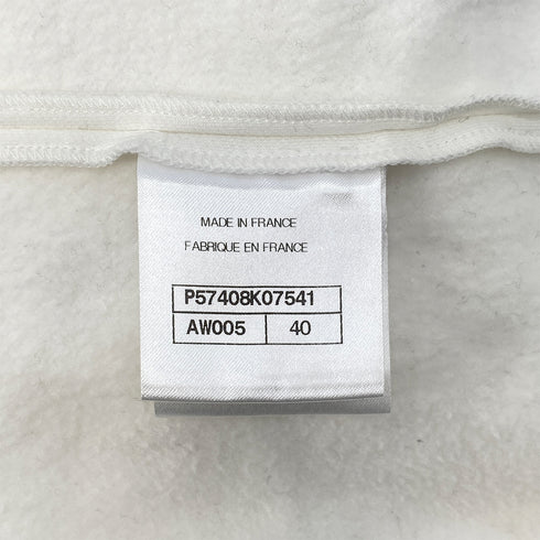 CHANEL GABRIELLE LONG SLEEVE SWEATSHIRT WHITE COTTON 40 P57 RTW 90297269