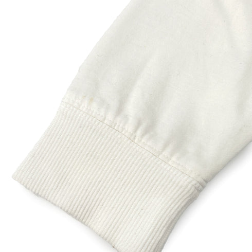 CHANEL GABRIELLE LONG SLEEVE SWEATSHIRT WHITE COTTON 40 P57 RTW 90297269