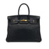 HERMES BIRKIN 35 BLACK TOGO HAND BAG □G GHW 90297513 - PURPOSE