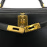 HERMES KELLY 28 SELLIER BLACK BOXCALF HAND SHOULDER BAG □A GHW 90297514 - PURPOSE