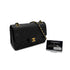 CHANEL VINTAGE CLASSIC FLAP SMALL CHAIN SHOULDER BAG BLACK LAMB SKIN 90297516 - PURPOSE