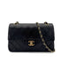 CHANEL VINTAGE CLASSIC FLAP SMALL CHAIN SHOULDER BAG BLACK LAMB SKIN 90297517 - PURPOSE