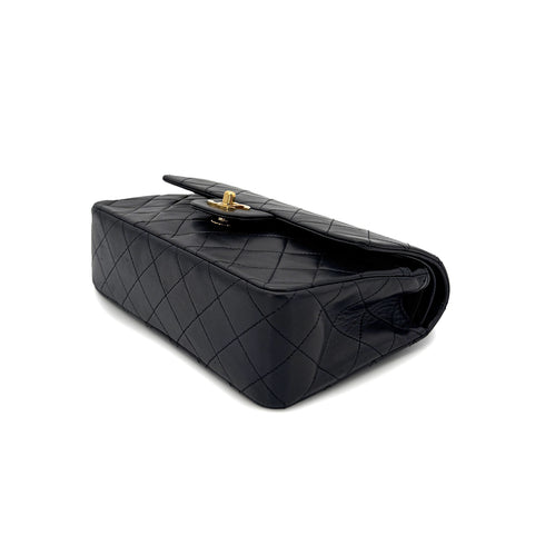 CHANEL VINTAGE CLASSIC FLAP SMALL CHAIN SHOULDER BAG BLACK LAMB SKIN 90297517 - PURPOSE