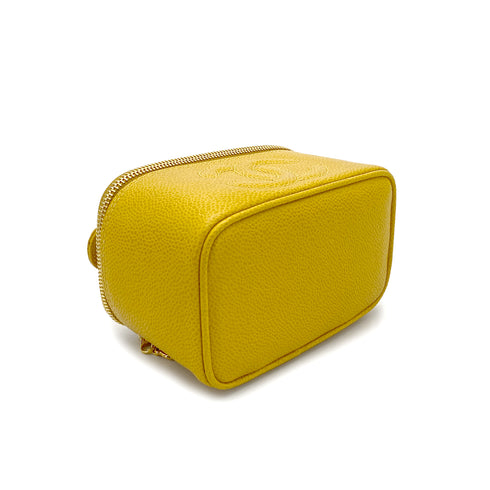 CHANEL VINTAGE MINI VANITY HAND BAG YELLOW CAVIAR SKIN 90297519 - PURPOSE