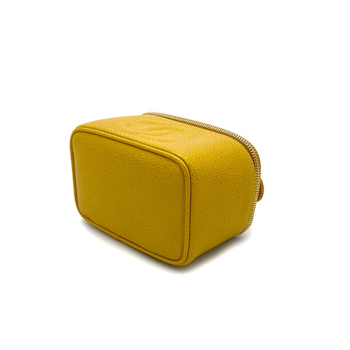 CHANEL VINTAGE MINI VANITY HAND BAG YELLOW CAVIAR SKIN 90297519 - PURPOSE