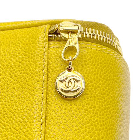 CHANEL VINTAGE MINI VANITY HAND BAG YELLOW CAVIAR SKIN 90297519 - PURPOSE