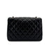 CHANEL VINTAGE MATELASSE HALF MOON CHAIN SHOULDER BAG BLACK LAMB SKIN 90297522 - PURPOSE