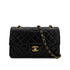 CHANEL VINTAGE CLASSIC FLAP SMALL CHAIN SHOULDER BAG BLACK LAMB SKIN 90297524 - PURPOSE