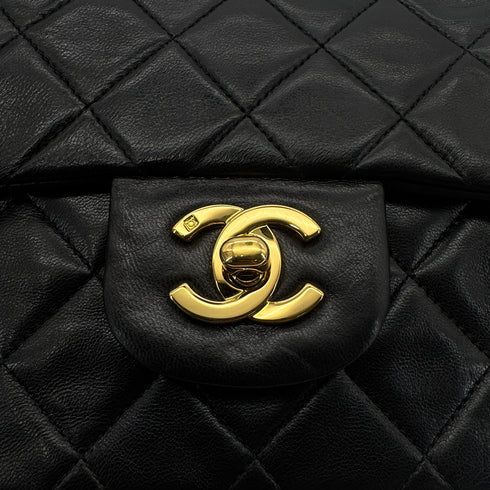CHANEL VINTAGE CLASSIC FLAP SMALL CHAIN SHOULDER BAG BLACK LAMB SKIN 90297524 - PURPOSE