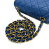 CHANEL VINTAGE MINI SQUARE 17 CHAIN SHOULDER BAG BLUE LAMB SKIN 90297531