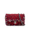 CHANEL MINI MATELASSE 20 BRAIDED CHARM CHAIN SHOULDER BAG RED TWEED 90297533 - PURPOSE