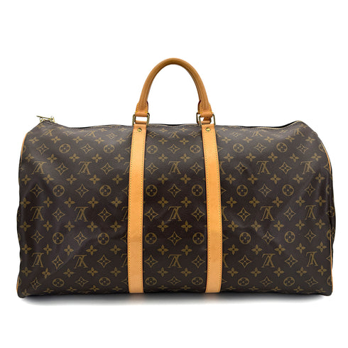 LOUIS VUITTON MONOGRAM KEEPALL 55 LUGGAGE BROWN M41422 90298143 - PURPOSE