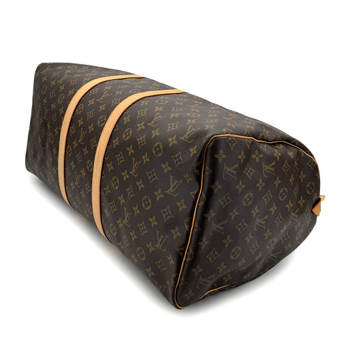 LOUIS VUITTON MONOGRAM KEEPALL 55 LUGGAGE BROWN M41422 90298143 - PURPOSE