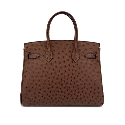 HERMES BIRKIN 30 ETRUSQUE OSTRICH HAND BAG □L SHW 90298145 - PURPOSE
