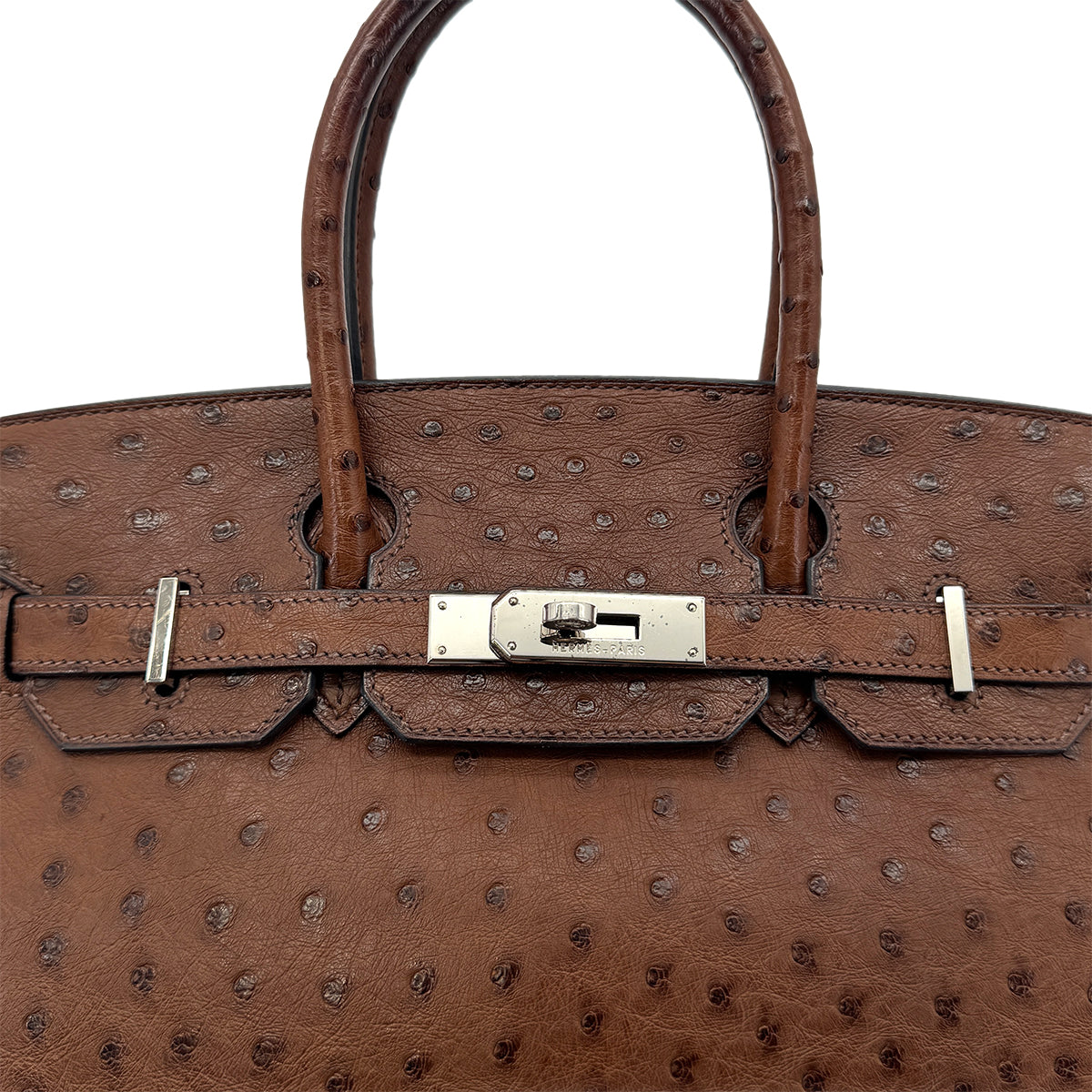 HERMES BIRKIN 30 ETRUSQUE OSTRICH HAND BAG □L SHW 90298145