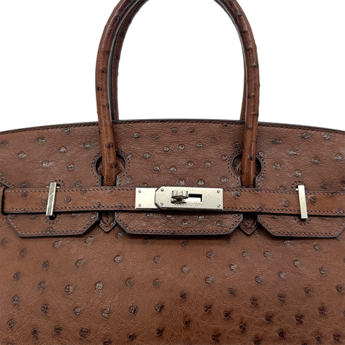 HERMES BIRKIN 30 ETRUSQUE OSTRICH HAND BAG □L SHW 90298145 - PURPOSE