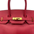 HERMES BIRKIN 35 ROUGE VIF COUCHVEL HAND BAG □A GHW 90298147 - PURPOSE