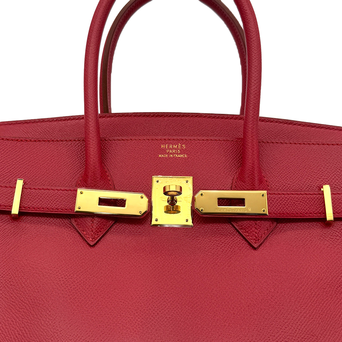 HERMES BIRKIN 35 ROUGE VIF COUCHVEL HAND BAG □A GHW 90298147