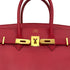 HERMES BIRKIN 35 ROUGE VIF COUCHVEL HAND BAG □A GHW 90298147 - PURPOSE