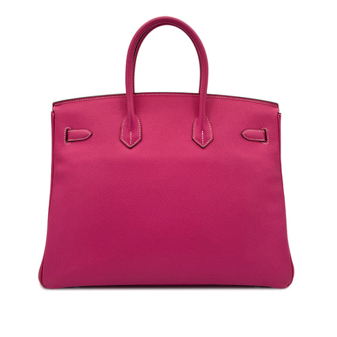 HERMES CANDY BIRKIN 35 ROSE TYRIEN RUBIS VEAU EPSOM HAND BAG □O SHW 90298148 - PURPOSE