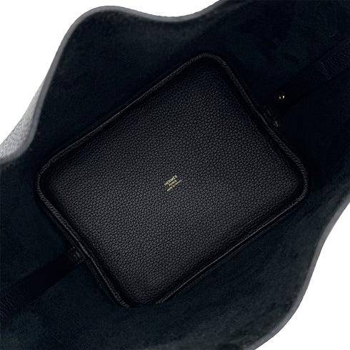 HERMES PICOTIN LOCK MM BLACK TAURILLON CLEMENCE HAND BAG Z GHW 90298149 - PURPOSE