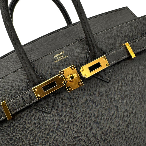 HERMES BIRKIN 25 SELLIER GRAPHITE VEAU MADAME HAND BAG Z GHW 90298151 - PURPOSE
