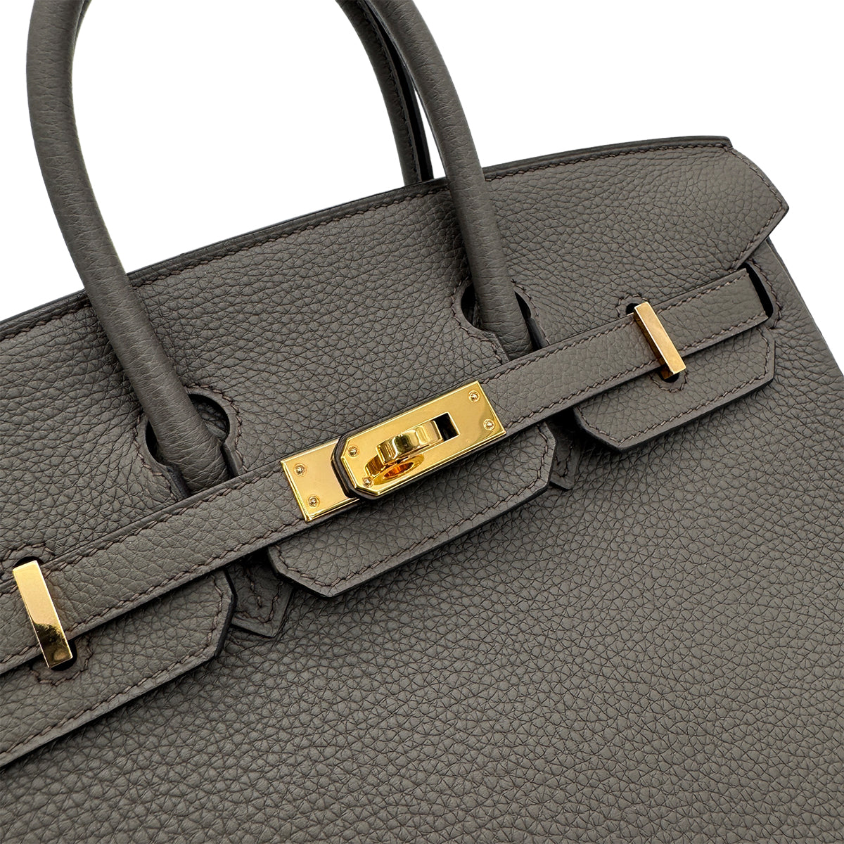 HERMES BIRKIN 25 ETAIN TOGO HAND BAG C GHW 90298152