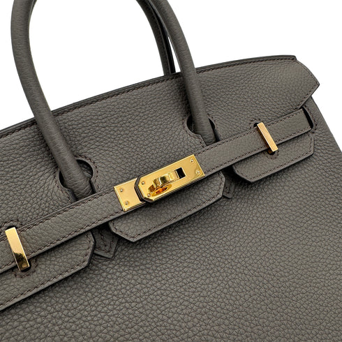 HERMES BIRKIN 25 ETAIN TOGO HAND BAG C GHW 90298152 - PURPOSE
