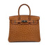 HERMES BIRKIN 30 CHESTNUT OSTRICH HAND BAG □I SHW 90298153 - PURPOSE