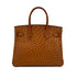HERMES BIRKIN 30 CHESTNUT OSTRICH HAND BAG □I SHW 90298153 - PURPOSE