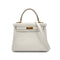 HERMES KELLY 25 RETOURNE GRIS PERLE SWIFT HAND SHOULDER BAG B GHW 90298154 - PURPOSE