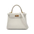 HERMES KELLY 25 RETOURNE GRIS PERLE SWIFT HAND SHOULDER BAG B GHW 90298154 - PURPOSE