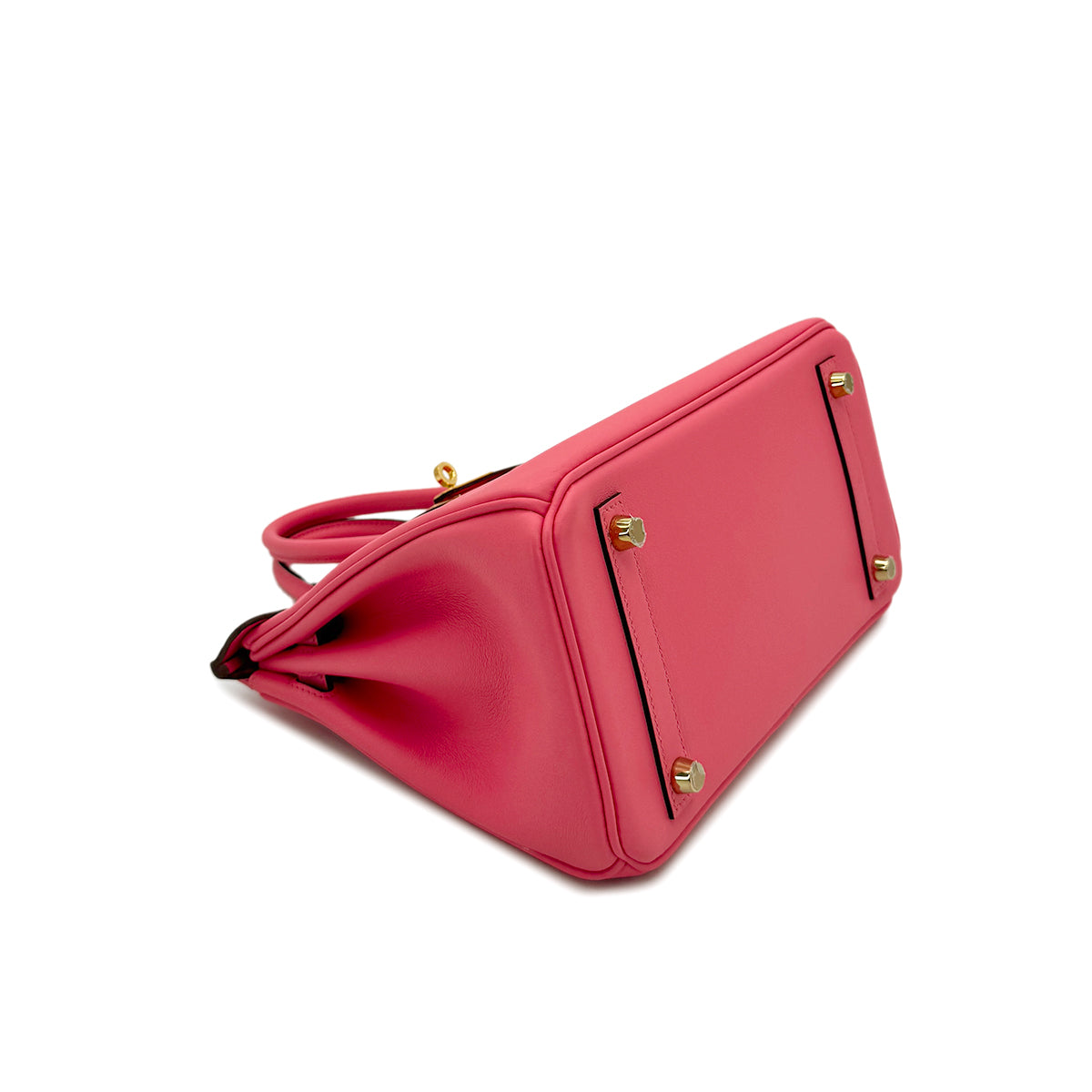 HERMES BIRKIN 25 ROSE AZALEE VEAU SWIFT HAND BAG C GHW 90298156